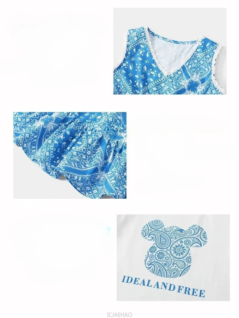 Teen Girl Clothes Family Matching Outfits Children Mother-child Costume Vestido Father and Daughter Son Clothing Kids Parent