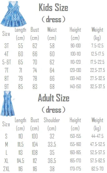 Teen Girl Clothes Family Matching Outfits Children Mother-child Costume Vestido Father and Daughter Son Clothing Kids Parent