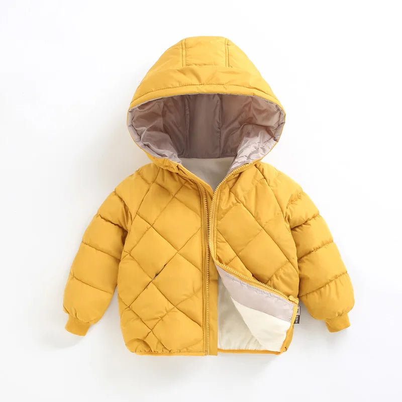 Casual Baby Girls Winter Clothes Kids Light Down Coats with Hoodie Spring Girl Jacket Toddler Children Clothing for Boys Coat