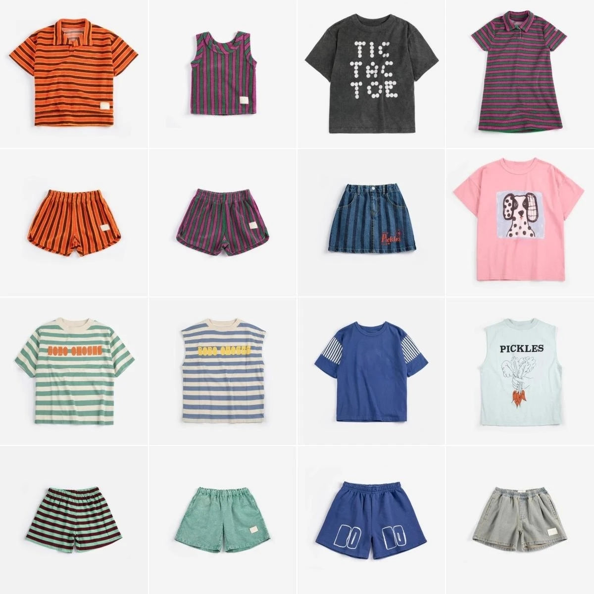 Children's Clothing 2026 New Spring Summer Boys Girls Cartoon Shirts Princess Dress Denim T-Shirts Clothes Mother & Kids