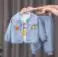 Toddler Baby Boys girl Clothes Set spring autumn corduroy Cartoon Clothing Sets Boys Hoodies Jacket And Pants Kids Suit 0-5Y