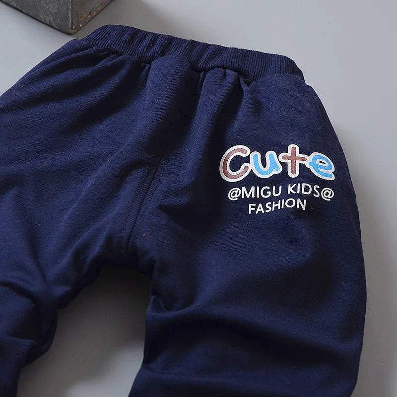 Toddler Baby Boys girl Clothes Set spring autumn corduroy Cartoon Clothing Sets Boys Hoodies Jacket And Pants Kids Suit 0-5Y