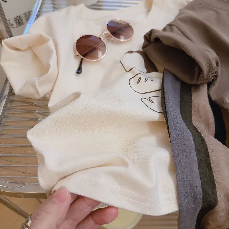 Children's Clothing Girls Boy Clothes 2 To 8 10 Years Short Sleeve T-shirts Kids Toddler Casual Fashion Top Tee Shirts For Child