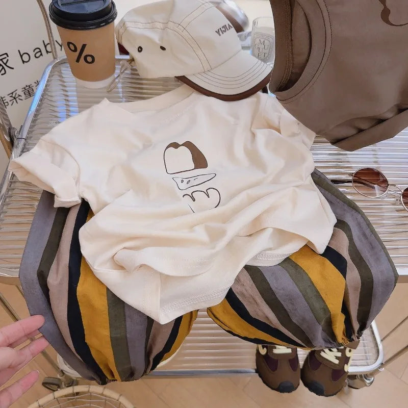 Children's Clothing Girls Boy Clothes 2 To 8 10 Years Short Sleeve T-shirts Kids Toddler Casual Fashion Top Tee Shirts For Child
