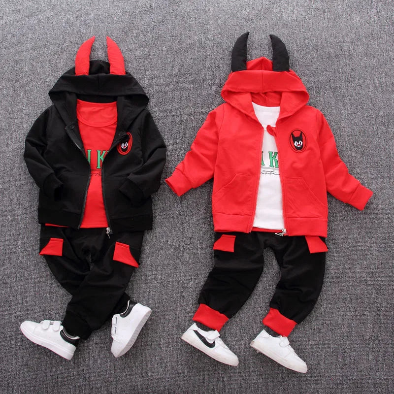 Toddler Baby Boys girl Clothes Set spring autumn corduroy Cartoon Clothing Sets Boys Hoodies Jacket And Pants Kids Suit 0-5Y