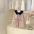 Childrens Clothing 2025 Girls Summer Pink Vest Dress Babys Fashionable and Cute Bow Tie Dress Trendy
